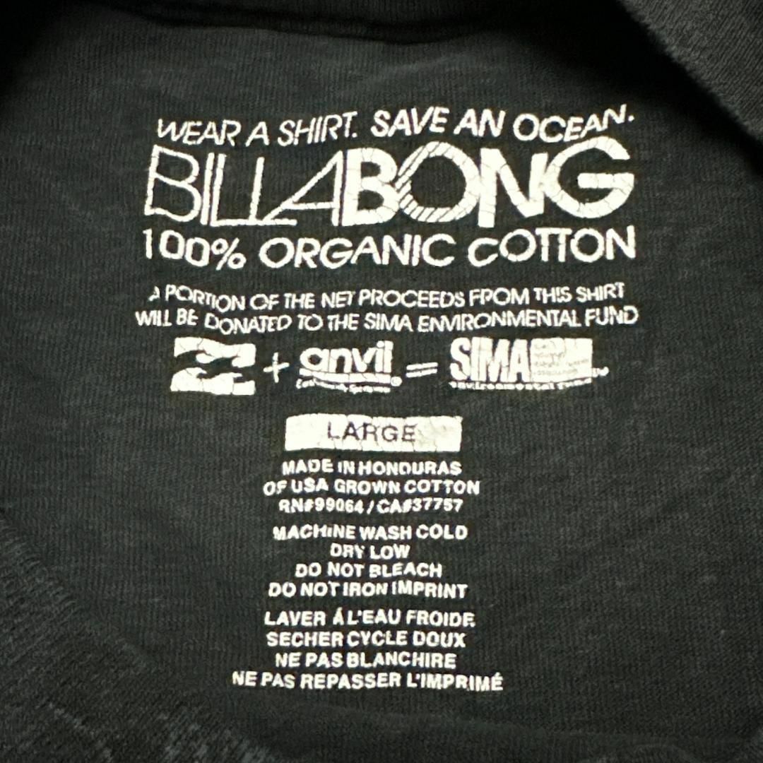 billabong(ビラボン)のオーストラリア BILLABONG 半袖Tシャツ ブラック US古着 v14 メンズのトップス(Tシャツ/カットソー(半袖/袖なし))の商品写真