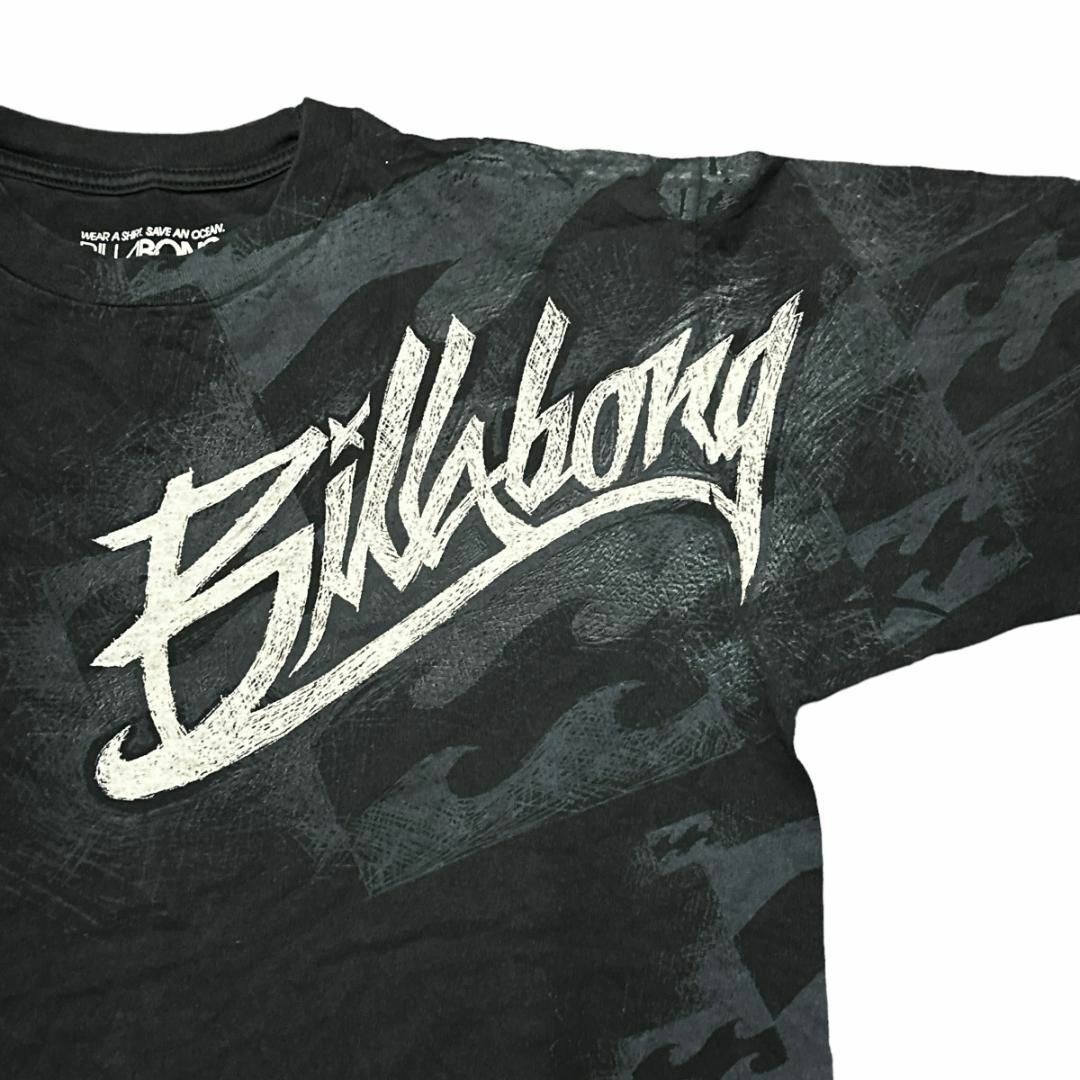 billabong(ビラボン)のオーストラリア BILLABONG 半袖Tシャツ ブラック US古着 v14 メンズのトップス(Tシャツ/カットソー(半袖/袖なし))の商品写真