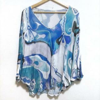 EMILIO ほす PUCCI エミリオプッチ幾何学模様 ブルー系 EMILIO ほす PUCCI エミリオプッチ幾何学模様 ブルー系