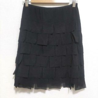 VIVIENNE TAM(ヴィヴィアンタム) スカート サイズ0 XS レディース美品  - 黒 ひざ丈/チュール ナイロン