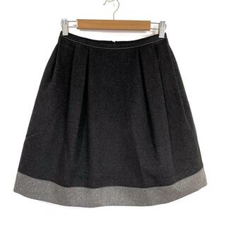 DAISY LIN(デイジーリン) スカート サイズ38 M レディース美品  - 黒×グレー ひざ丈 カシミヤ(その他)