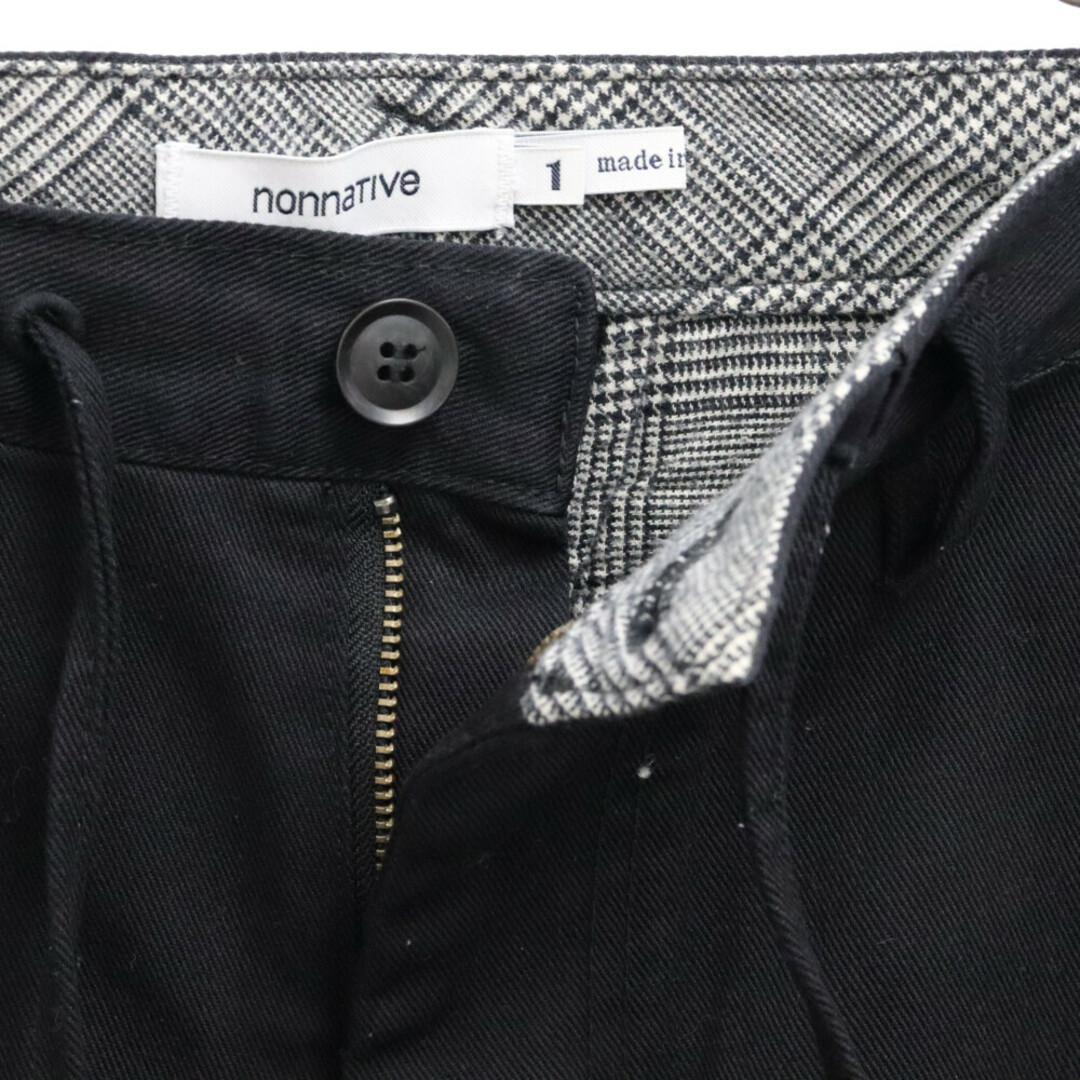 nonnative(ノンネイティブ)のnonnative ノンネイティブ 14SS DWELLER EASY RIB PANTS C/P KATSURAG ドローコード付き イージー リブ パンツ ブラック NN-P2622 メンズのパンツ(その他)の商品写真