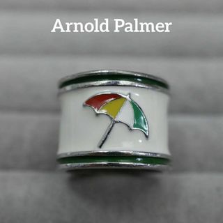 Arnold Palmer - 【匿名配送】 アーノルドパーマー リング 指輪 13号 シルバー ロゴ 白