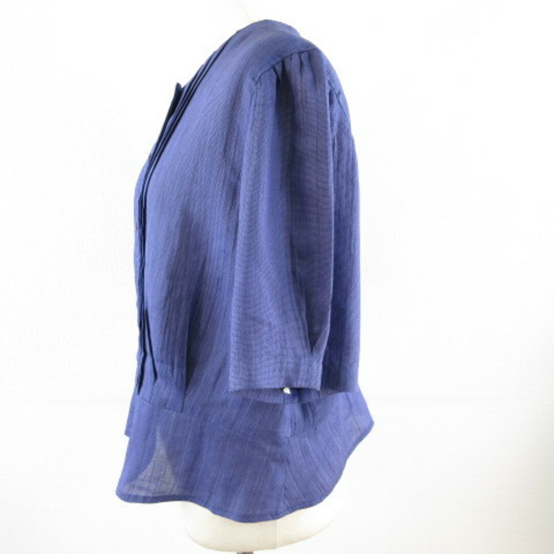 VINVERT(バンベール)のバンベール VINVERT シャツ ブラウス 半袖 薄手 紫 15BR レディースのトップス(シャツ/ブラウス(半袖/袖なし))の商品写真