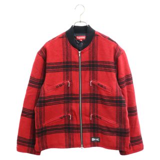 シュプリーム(Supreme)のSUPREME シュプリーム 19SS Zip Car Jacket ジップ カー ジャケット レッド(フライトジャケット)