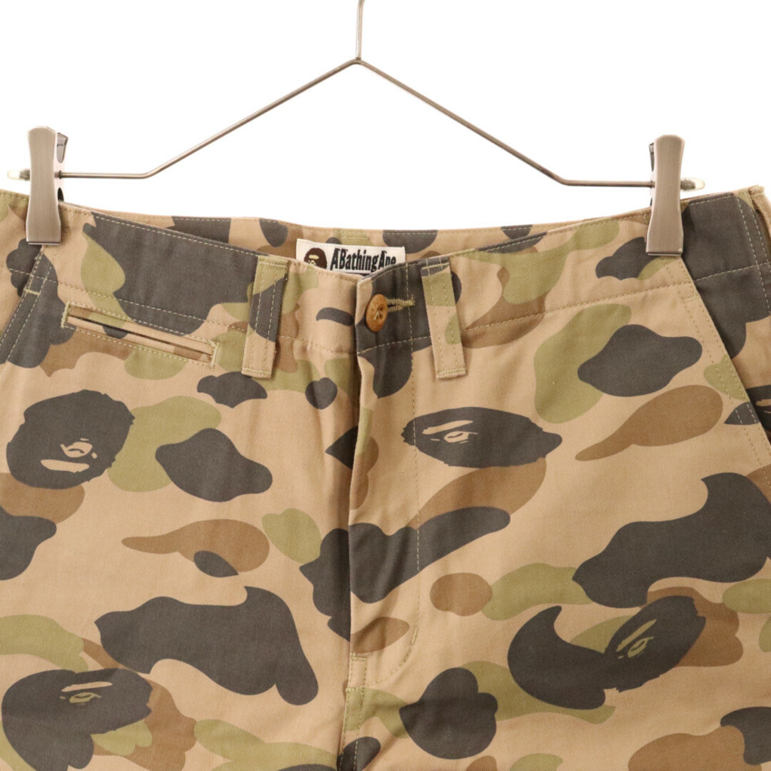 A BATHING APE(アベイシングエイプ)のA BATHING APE アベイシングエイプ 1st camo コットン 総柄 ハーフパンツ ショーツ ショートパンツ カーキ 001SP0801001X メンズのパンツ(ショートパンツ)の商品写真