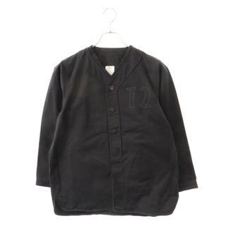 ヴィスヴィム(VISVIM)のVISVIM ヴィスヴィム 17AW DUGOUT SHIRT ダグアウト ノーカラー ベースボール長袖シャツ ブラック 0117205011028(シャツ)