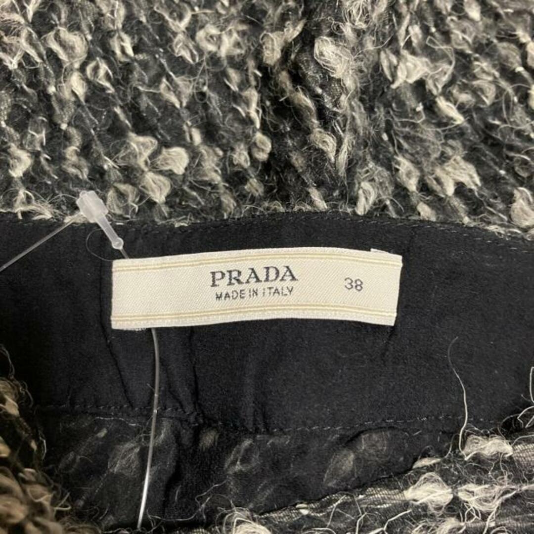 PRADA(プラダ)のPRADA(プラダ) スカート サイズ38 S レディース - 黒×白 ひざ丈 レディースのスカート(その他)の商品写真