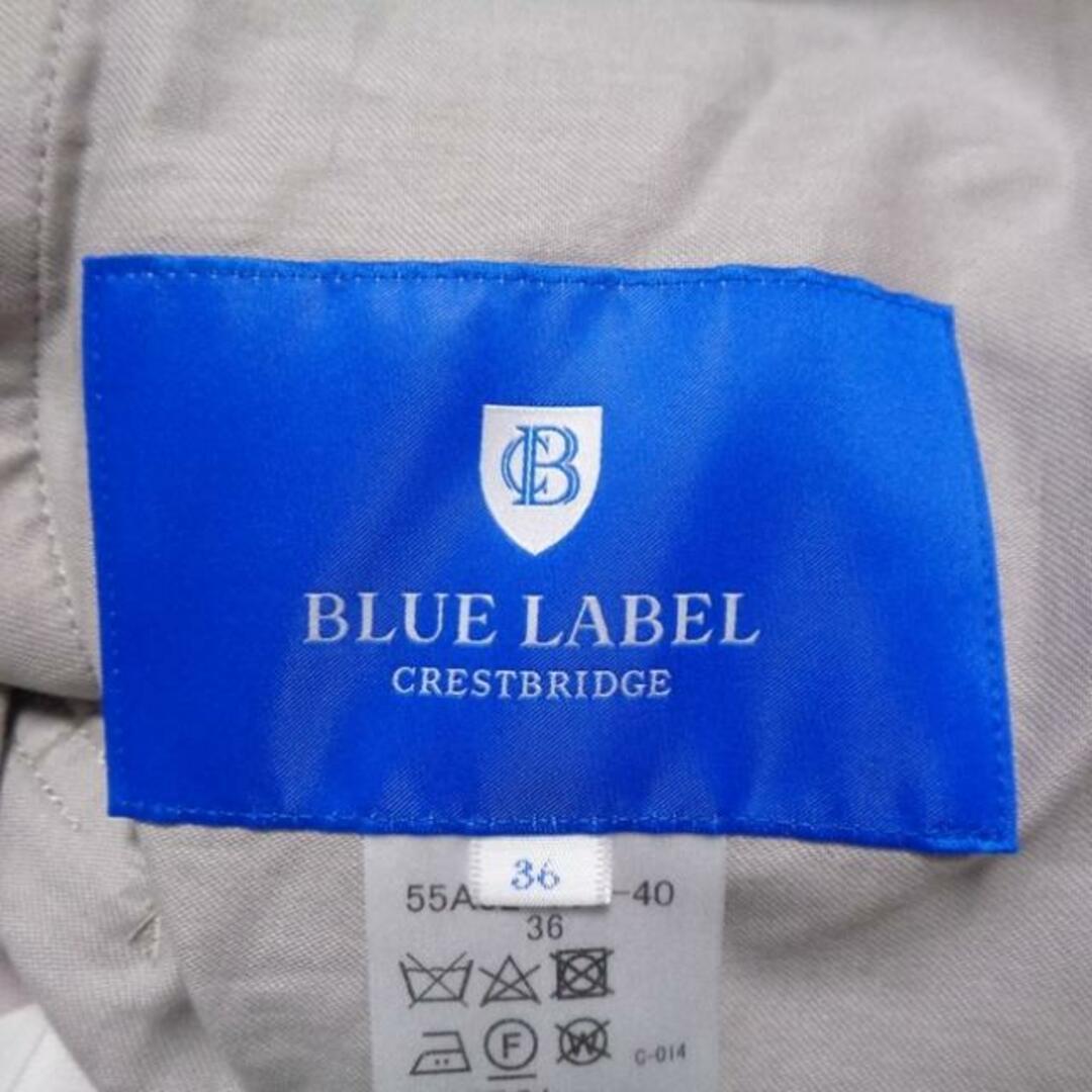 BLUE LABEL CRESTBRIDGE(ブルーレーベルクレストブリッジ)のBLUE LABEL CRESTBRIDGE(ブルーレーベルクレストブリッジ) コート サイズ36 S レディース - グレーベージュ×ピンク×マルチ 長袖/チェック柄/リバーシブル/春/秋 レディースのジャケット/アウター(その他)の商品写真