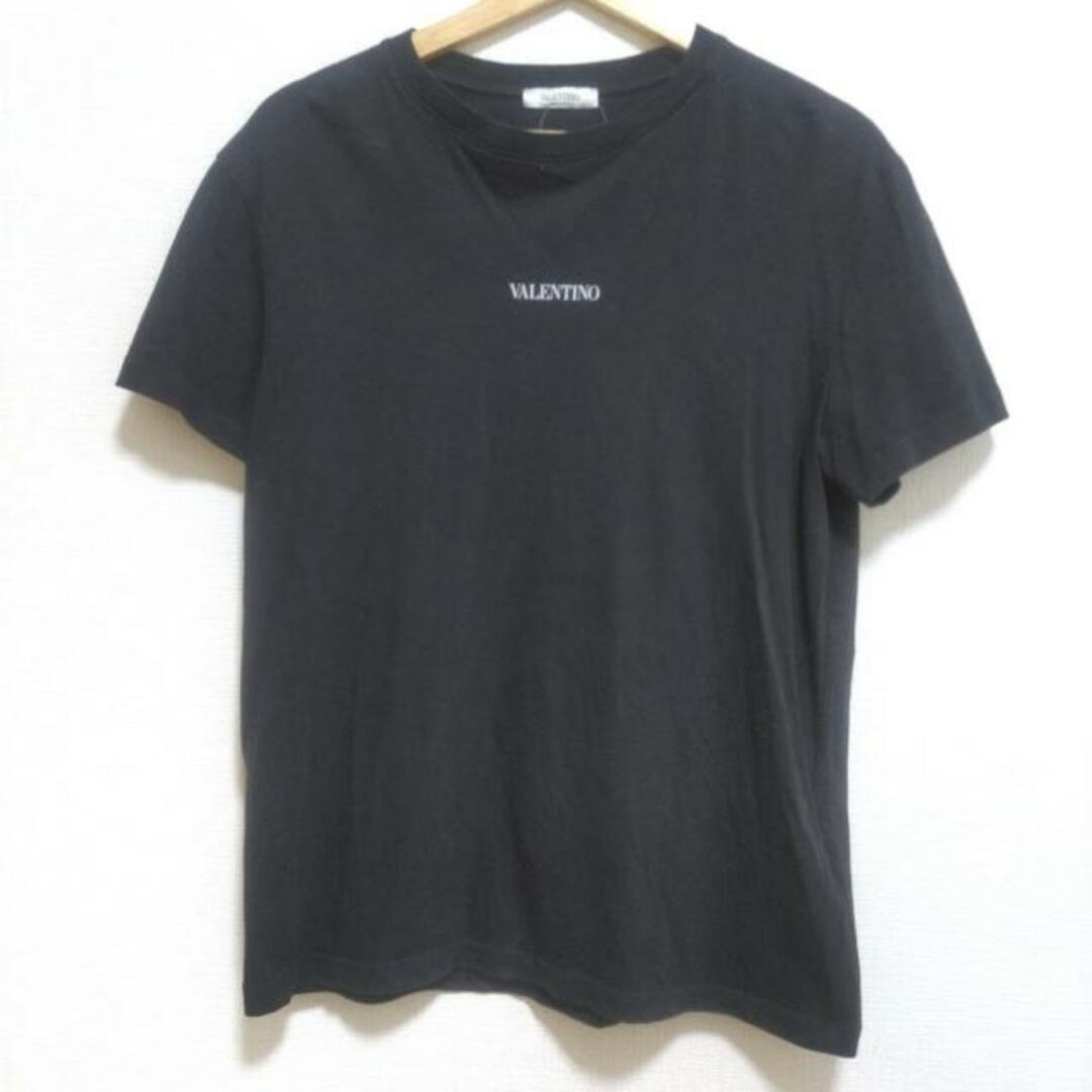 VALENTINO(ヴァレンティノ)のVALENTINO(バレンチノ) 半袖Tシャツ サイズXS レディース美品  - 黒×白 クルーネック 綿 レディースのトップス(Tシャツ(半袖/袖なし))の商品写真
