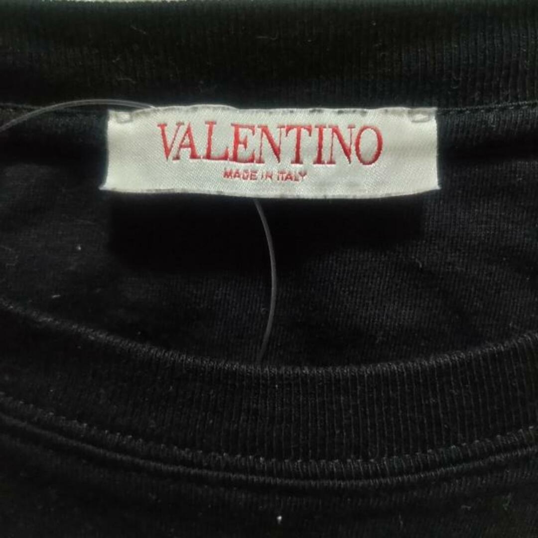 VALENTINO(ヴァレンティノ)のVALENTINO(バレンチノ) 半袖Tシャツ サイズXS レディース美品  - 黒×シルバー クルーネック/スタッズ 綿 レディースのトップス(Tシャツ(半袖/袖なし))の商品写真