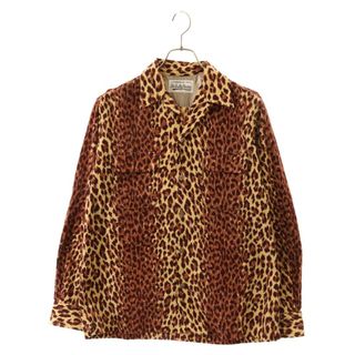 ワコマリア(WACKO MARIA)のWACKO MARIA ワコマリア 18AW LEOPARD CORDUROY OPEN COLLAR SHIRT #BEIGE レオパード柄コーデュロイオープンカラーシャツ ベージュ(シャツ)