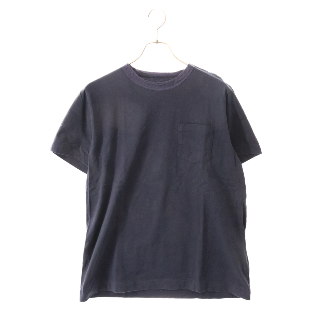 sacai(サカイ)のSacai サカイ 19SS SHORT SLEEVE CUTSEWN コットン 半袖 ボタン付き Tシャツ ネイビー SCM-020 メンズのトップス(Tシャツ/カットソー(半袖/袖なし))の商品写真