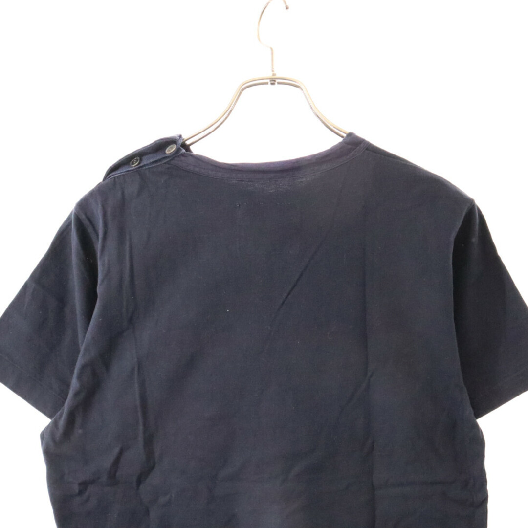 sacai(サカイ)のSacai サカイ 19SS SHORT SLEEVE CUTSEWN コットン 半袖 ボタン付き Tシャツ ネイビー SCM-020 メンズのトップス(Tシャツ/カットソー(半袖/袖なし))の商品写真