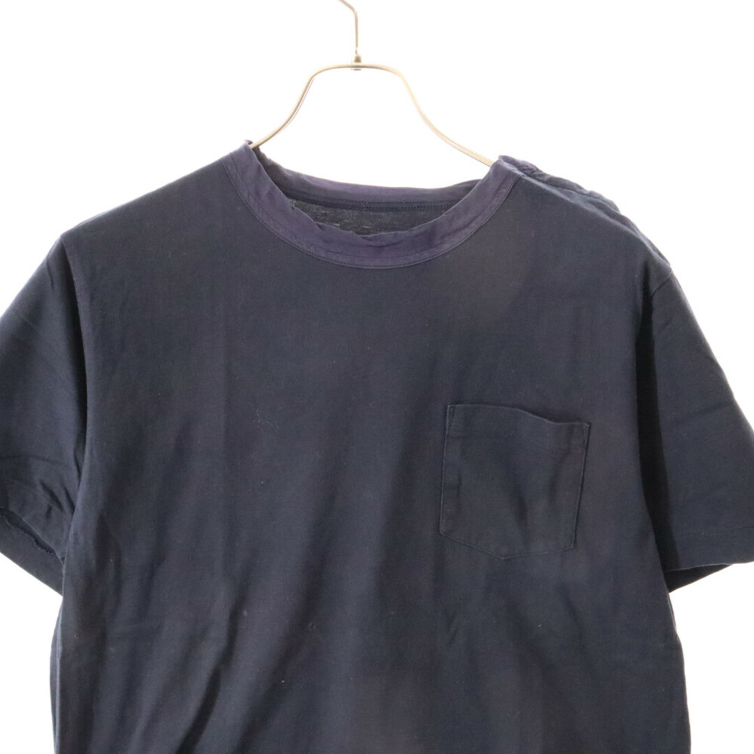 sacai(サカイ)のSacai サカイ 19SS SHORT SLEEVE CUTSEWN コットン 半袖 ボタン付き Tシャツ ネイビー SCM-020 メンズのトップス(Tシャツ/カットソー(半袖/袖なし))の商品写真