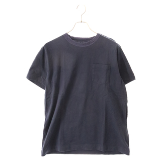 サカイ(sacai)のSacai サカイ 19SS SHORT SLEEVE CUTSEWN コットン 半袖 ボタン付き Tシャツ ネイビー SCM-020(Tシャツ/カットソー(半袖/袖なし))