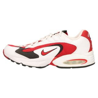 ナイキ(NIKE)のNIKE ナイキ AIR MAX TRIAX 96 エアマックス トライアックス 96 ローカットスニーカー レッド/ホワイト US8.5/26.5cm CD2053-101(スニーカー)