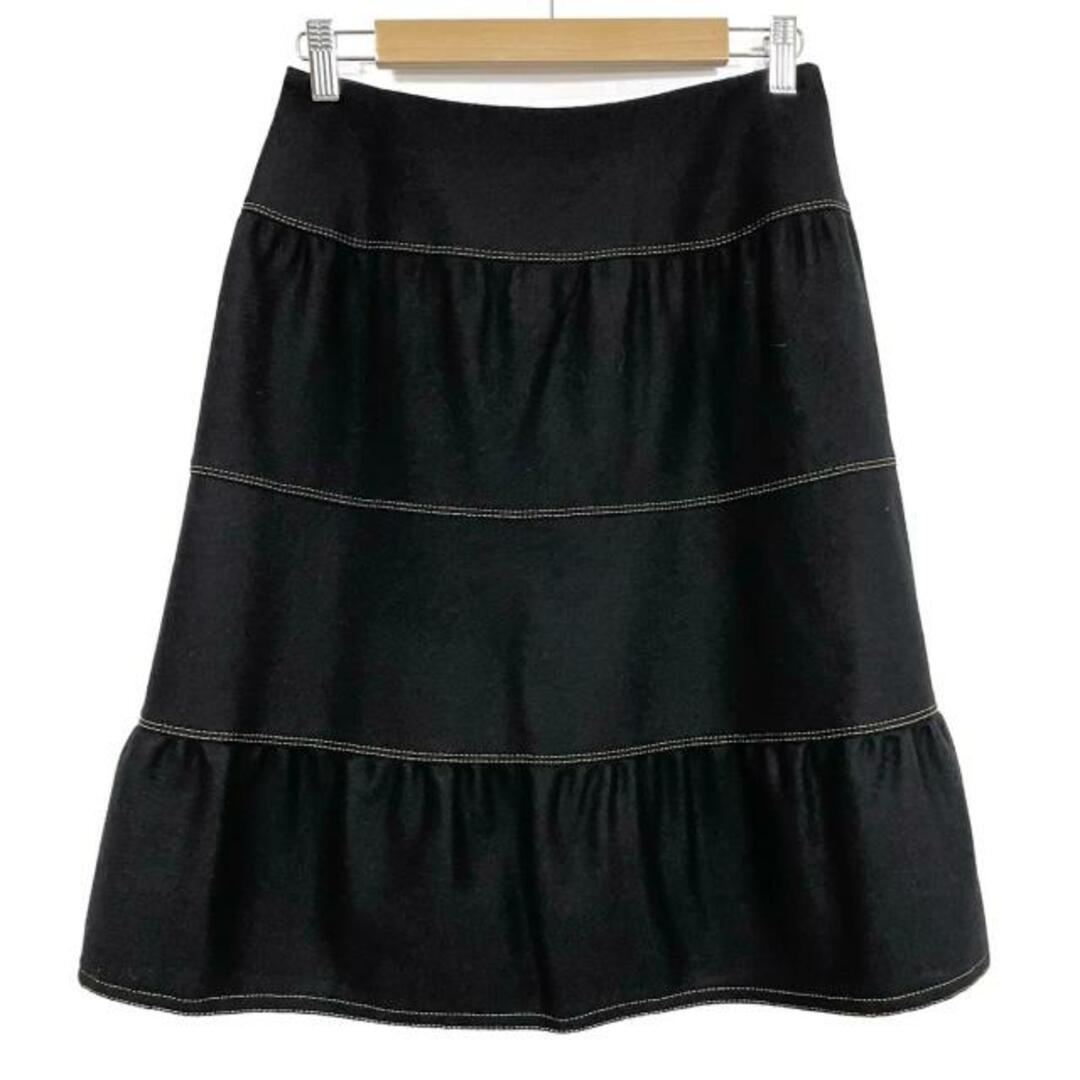 M'S GRACY(エムズグレイシー)のM'S GRACY(エムズグレイシー) ロングスカート サイズ40 M レディース美品  - 黒 ポリエステル、毛 レディースのスカート(ロングスカート)の商品写真