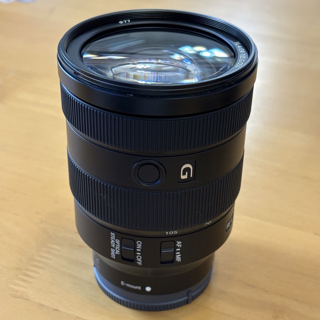 SONY(ソニー)の【美品】FE 24-105mm F4 G OSS SEL24105G スマホ/家電/カメラのカメラ(レンズ(ズーム))の商品写真