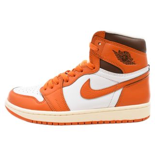 ナイキ(NIKE)のNIKE ナイキ WMNS AIR JORDAN 1 HIGH OG Starfish ウィメンズ エアジョーダン1 ハイカットスニーカー スターフィッシュ オレンジ DO9369-101 US10.5(スニーカー)