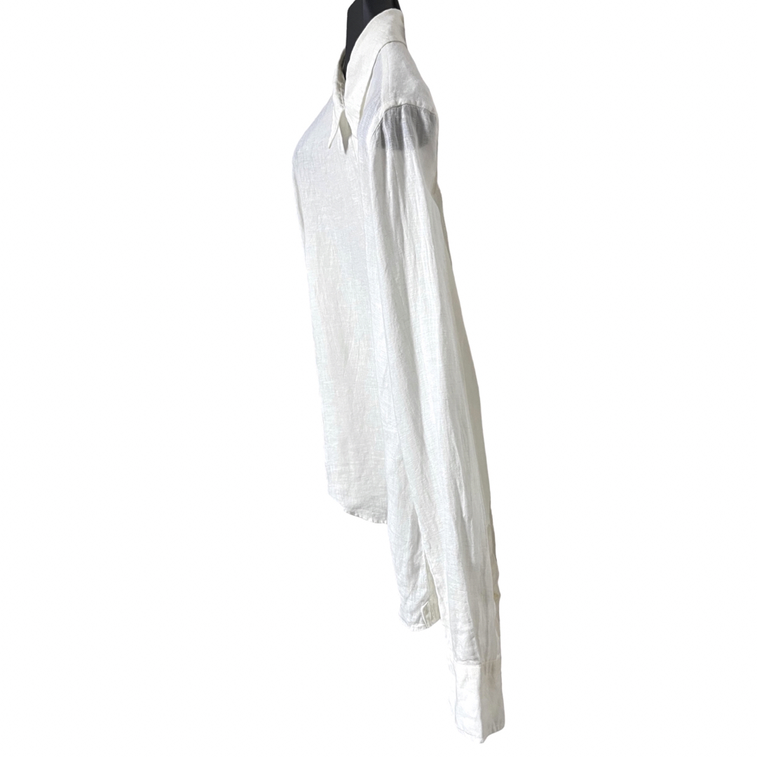Plage(プラージュ)の匿名発送　美品　プラージュ　リネンボリュームシャツ　ホワイト　サイズ36 レディースのトップス(シャツ/ブラウス(長袖/七分))の商品写真