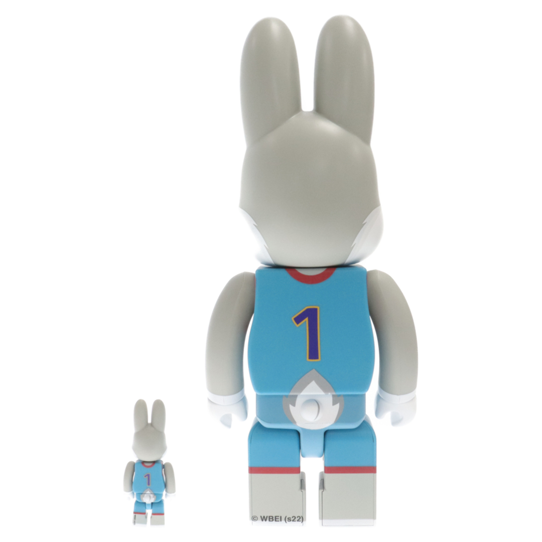 MEDICOM TOY(メディコムトイ)のMEDICOM TOY メディコムトイ  R@BBRICK SPEACE JAM BUGS BUNNY 100%&400% ベアブリック スペース ジャム バッグス バニー フィギュア グレー エンタメ/ホビーのフィギュア(その他)の商品写真