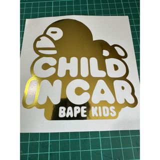 BAPE CHILD IN CAR  ステッカー　マイロ(車外アクセサリ)