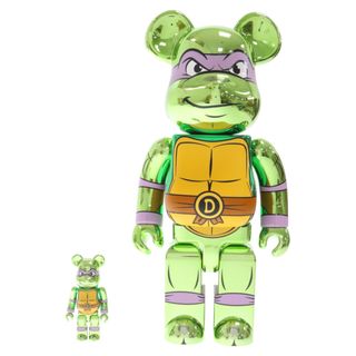 メディコムトイ(MEDICOM TOY)のMEDICOM TOY メディコムトイ BE@RBRICK TEENAGE MUTANT NINJA TURTLES DONATELLO CHROME Ver. 100% & 400%ベアブリック ティーンエイジ ミュータント ニンジャ タートルズ ドナテロ(その他)