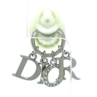 クリスチャンディオール(Christian Dior)のDIOR/ChristianDior(ディオール/クリスチャンディオール) ピアス トライバルボール 金属素材×フェイクパール×ラインストーン シルバー×アイボリー×クリア 片側のみ(ピアス)