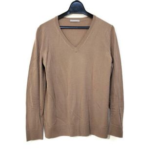 セオリーリュクス(Theory luxe)のtheory luxe(セオリーリュクス) 長袖カットソー サイズ38 M レディース - ベージュ Vネック(カットソー(長袖/七分))