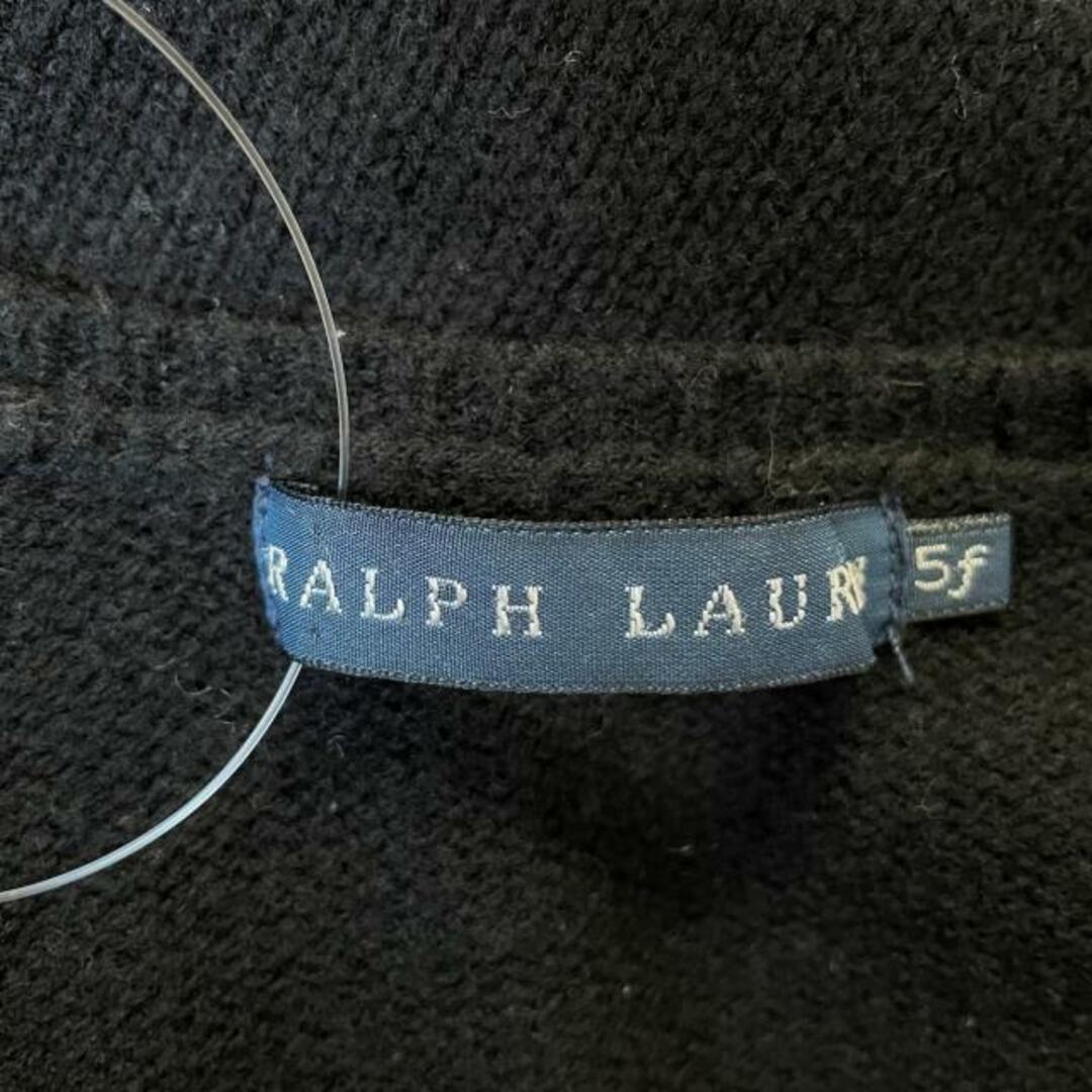 Ralph Lauren(ラルフローレン)のRalphLauren(ラルフローレン) カーディガン サイズ5F M レディース - 黒 長袖 ウール、カシミヤ レディースのトップス(カーディガン)の商品写真