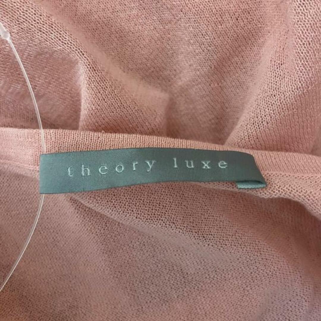 Theory luxe(セオリーリュクス)のtheory luxe(セオリーリュクス) 半袖カットソー サイズ40 M レディース - ピンク レディースのトップス(カットソー(半袖/袖なし))の商品写真