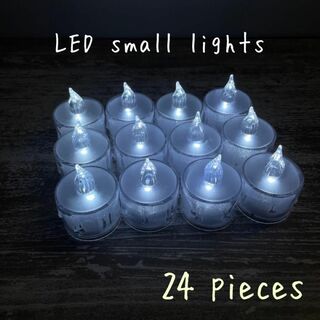 LED キャンドル ライト  照明 ろうそく 装飾 24個セット レトロ(ウェルカムボード)