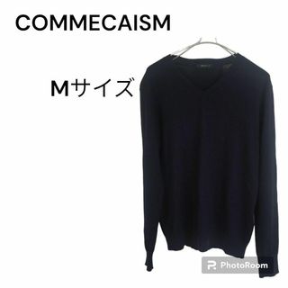 コムサイズム(COMME CA ISM)のコムサイズム 長袖 ニット　セーター M 黒 フォーマル　冠婚葬祭　通勤　秋　冬(ニット/セーター)