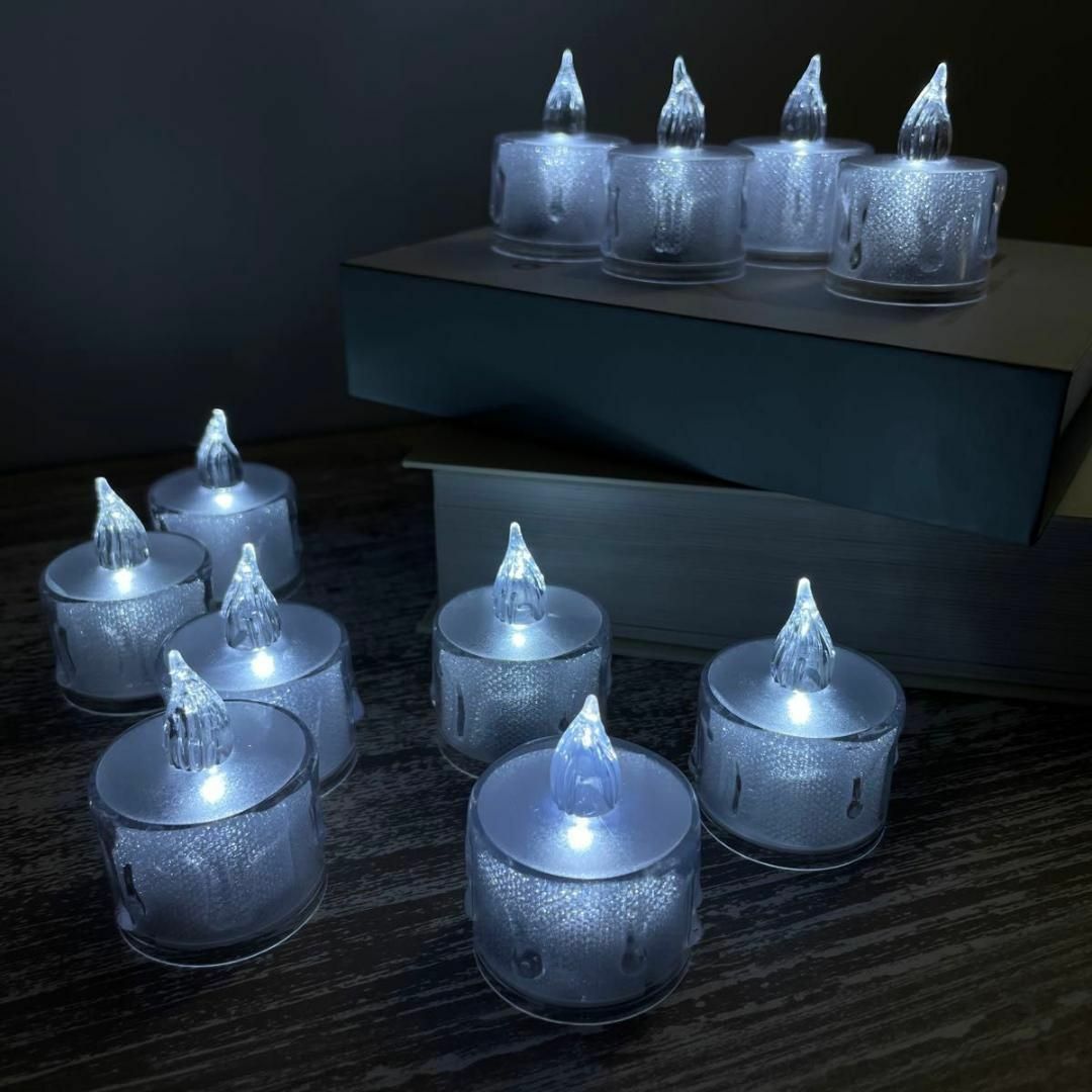 LED キャンドル ライト ウェルカムスペース 結婚式 照明 ろうそく 12個 インテリア/住まい/日用品のライト/照明/LED(その他)の商品写真