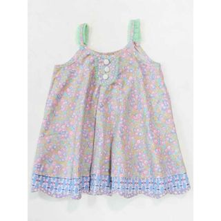 ☆フェフェ/fafa☆90cm ノースリーブワンピース ピンク系 【中古】子供服 キッズ kids ベビー服 baby 女の子 夏 035032 onepi