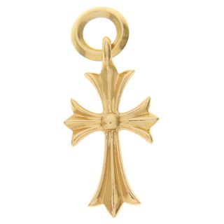 クロムハーツ(Chrome Hearts)のCHROME HEARTS クロムハーツ 22K TINY CH CROSS タイニーCHクロス チャーム ゴールドネックレストップ(ネックレス)