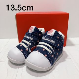 mikihouse - (新品)ミキハウス子供靴女の子リボン付きスニーカー13.5cm