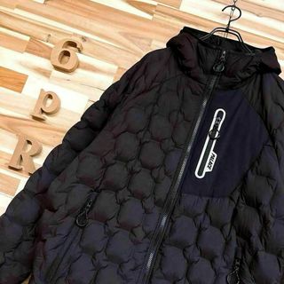 パレス(PALACE)の激レア【パレススケートボード】パーテックス ダウン ジャケット XL 黒×グレー(ダウンジャケット)