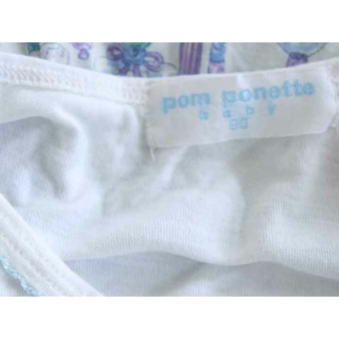 pom ponette(ポンポネット)の†ポンポネット/pom ponette†90cm 半袖ワンピース 青×白【中古】子供服 キッズ kids ベビー服 baby 女の子 夏 906032 onepi キッズ/ベビー/マタニティのベビー服(~85cm)(ワンピース)の商品写真