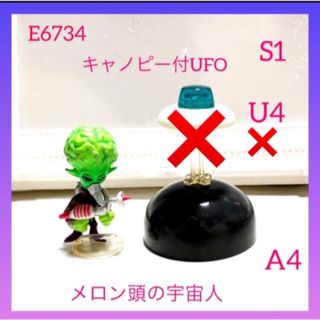 トミー(TOMMY)の【エンタメ03-28】E6734 チョコベーダー S1-A4 メロン頭の宇宙人(キャラクターグッズ)