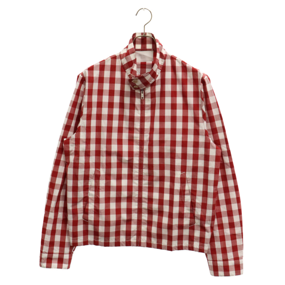 PRADA - PRADA プラダ 23SS チェック柄 ジップアップブルゾン PRADA - PRADA プラダ 23SS チェック柄 ジップアップブルゾン