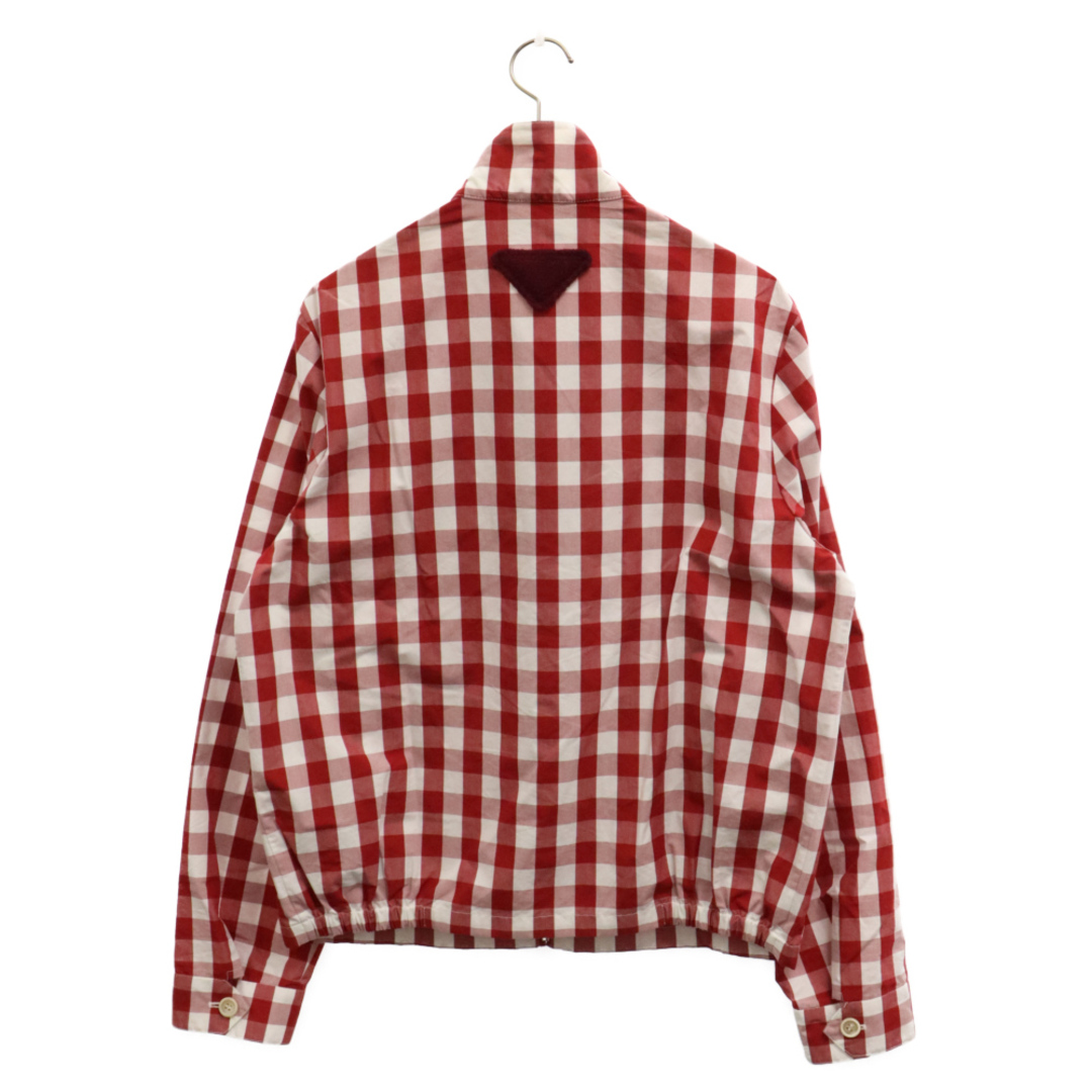 PRADA - PRADA プラダ 23SS チェック柄 ジップアップブルゾン PRADA - PRADA プラダ 23SS チェック柄 ジップアップブルゾン