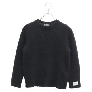 ラフシモンズ(RAF SIMONS)のRAF SIMONS ラフシモンズ 22AW Mohair Sweater クルーネック モヘアニットセーター 222-844-53001-0099 ブラック(ニット/セーター)