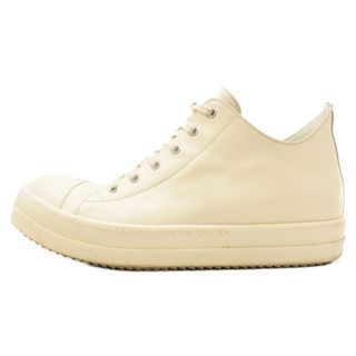 リックオウエンス(Rick Owens)のRick Owens リックオウエンス RAMONES LOW A2549406 ラモーンズ ロー レザーローカットスニーカー ホワイト(スニーカー)