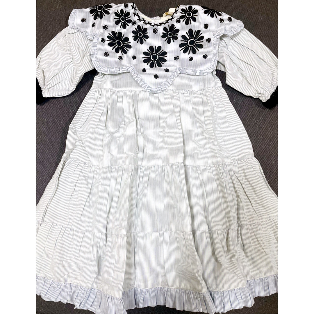 新品 ボンジュール ダイアリー 4y ワンピース 100 キッズ/ベビー/マタニティのキッズ服女の子用(90cm~)(ワンピース)の商品写真