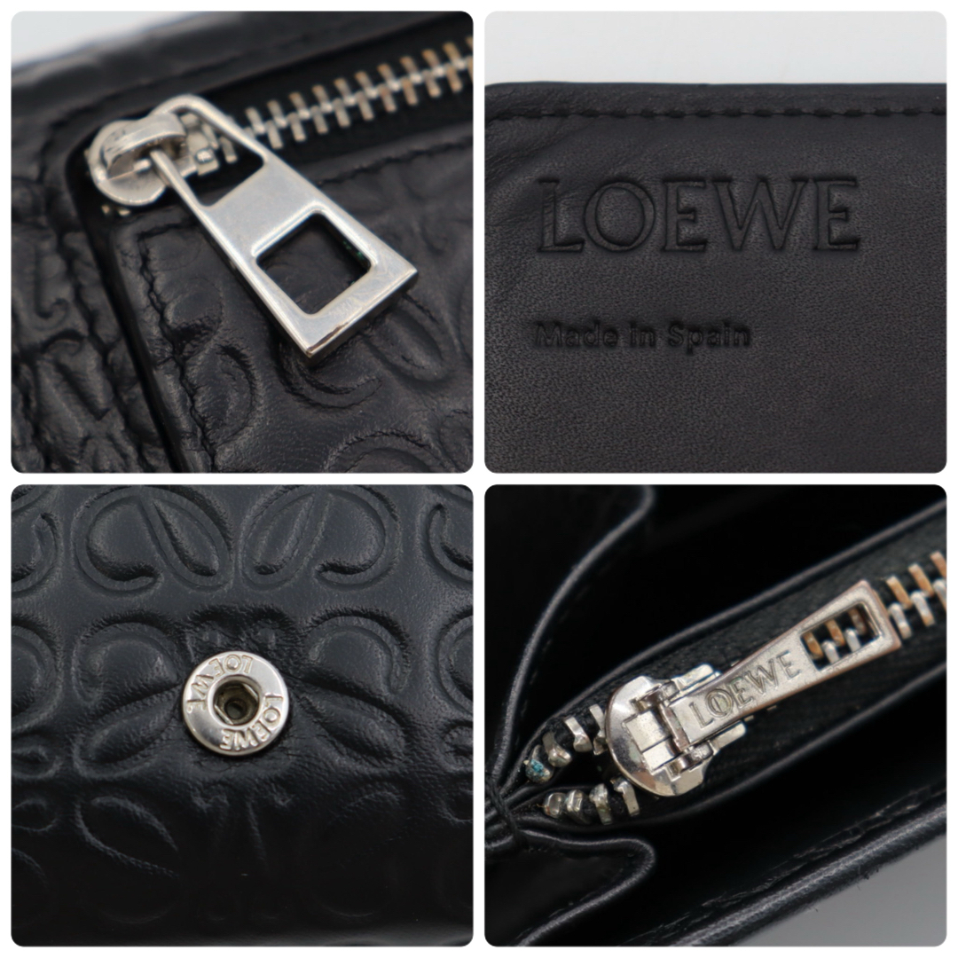 LOEWE(ロエベ)の美品！ロエベ　リピート　アナグラム　長財布　ブラック レディースのファッション小物(財布)の商品写真