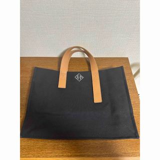 JN Hearts キャンバス　トートバッグ　ブラック　鞄　ママバッグ　黒(トートバッグ)