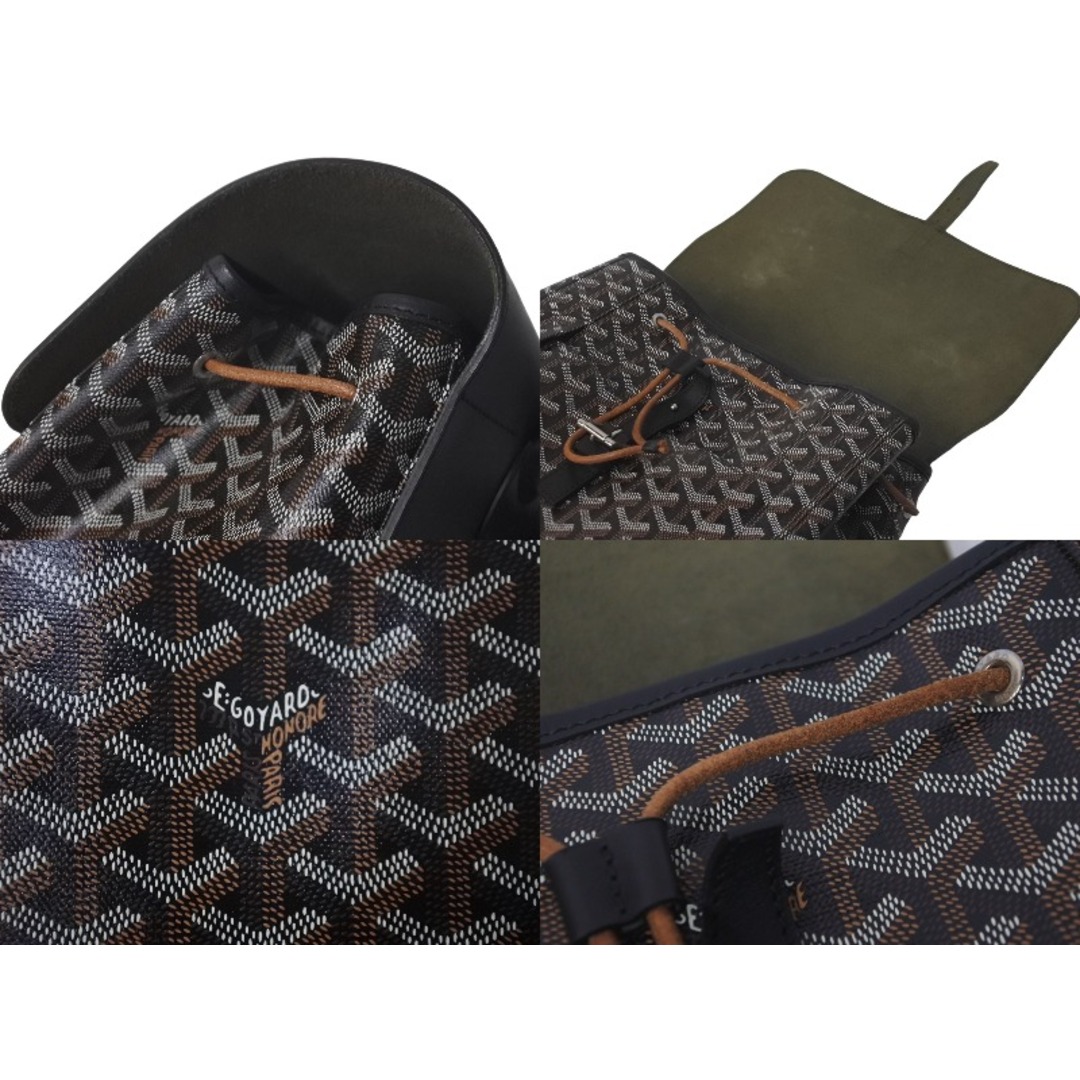 GOYARD(ゴヤール)の極美品 GOYARD ゴヤール アルパン バックパックMM ALPIN2MMLTY01CL01P PVCコーティングキャンバス ブラック 中古 61373 レディースのバッグ(リュック/バックパック)の商品写真