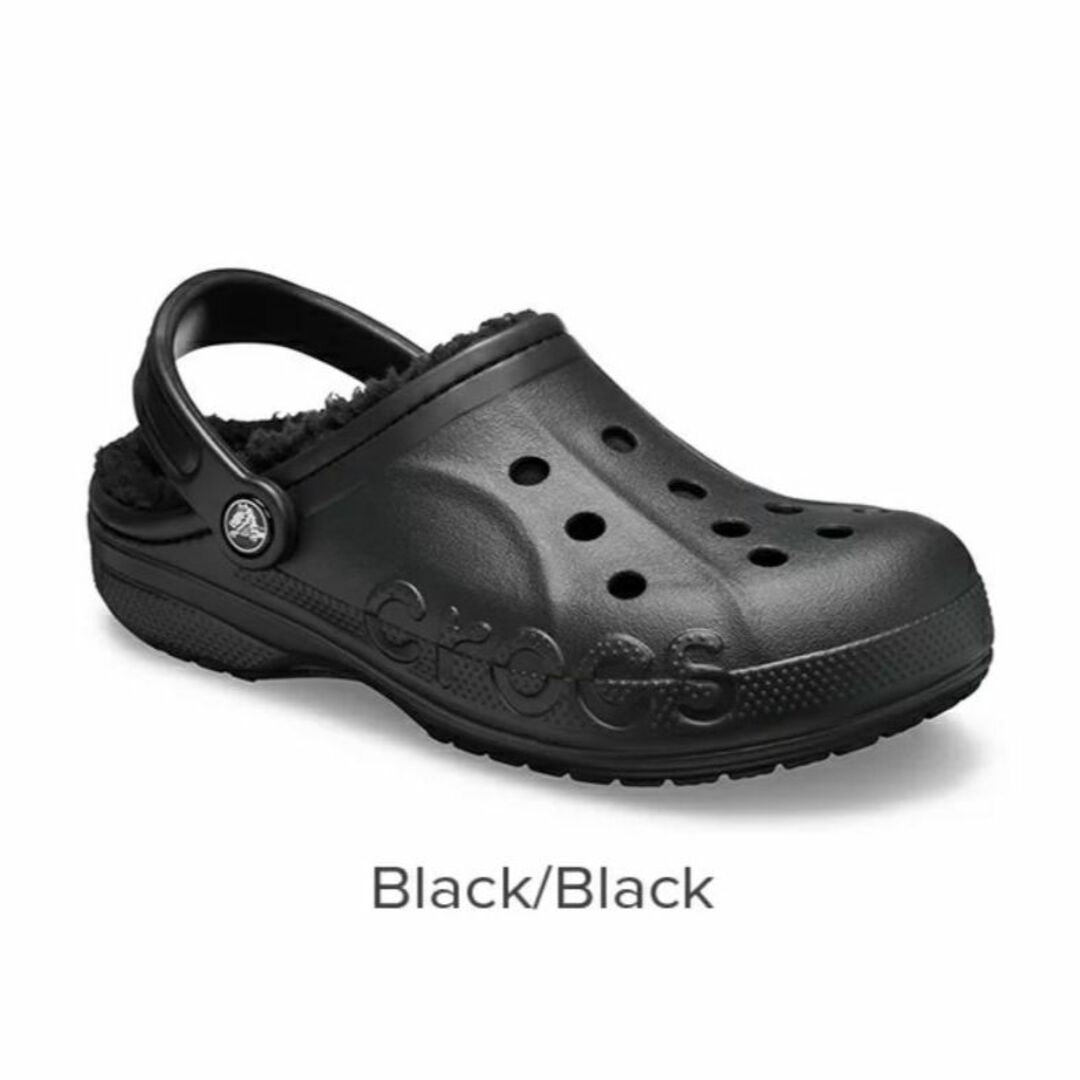 crocs(クロックス)の26cm クロックス バヤ ラインド クロッグ ブラック M8W10 ボア 新品 メンズの靴/シューズ(サンダル)の商品写真